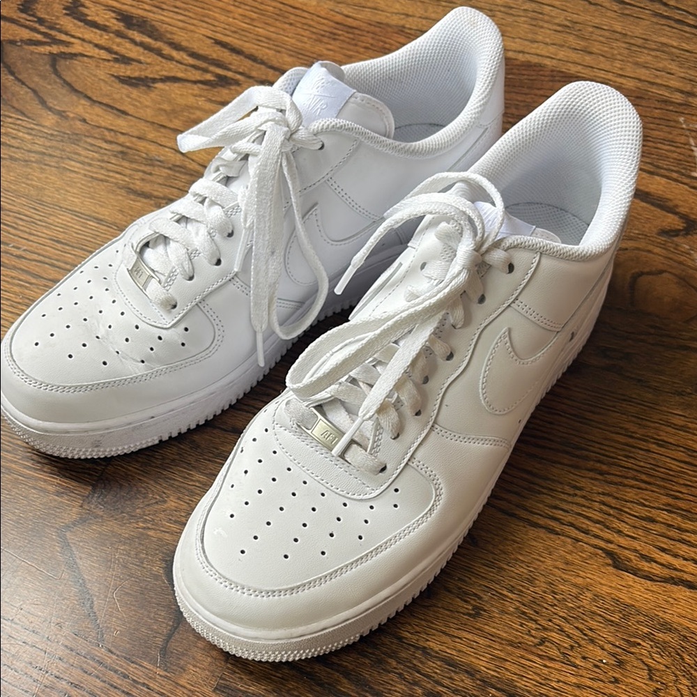 Nike Air Force 1 Men's White Sneakers -10.5